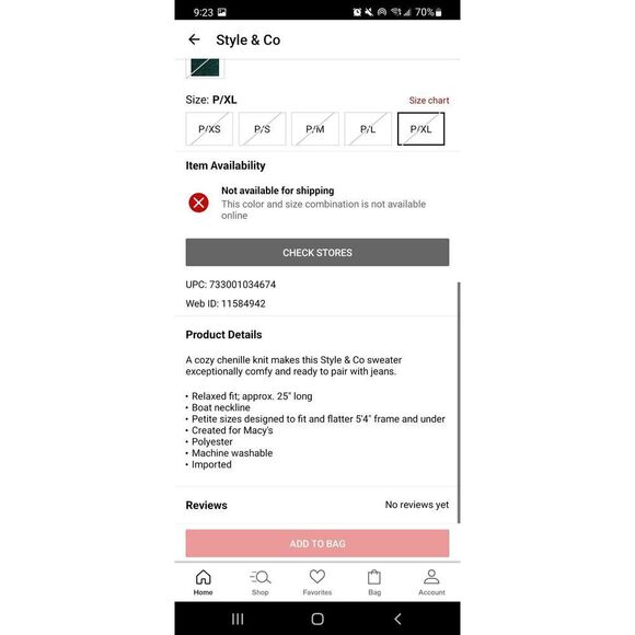 Style & Co Petite Sweater PXL - Picture 2 of 3